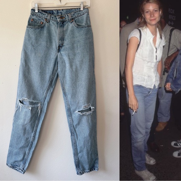 Vintage 90’s‎ Levi’s 550 relaxed tapered Classic Blue Women's Jeans size 28x29 - Picture 1 of 10